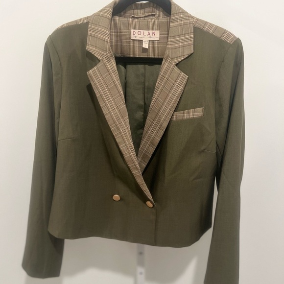 DOLAN Cropped Blazer Jacket / Size L / ANTHROPOLOGIE BRAND /NWOT - Picture 2 of 5